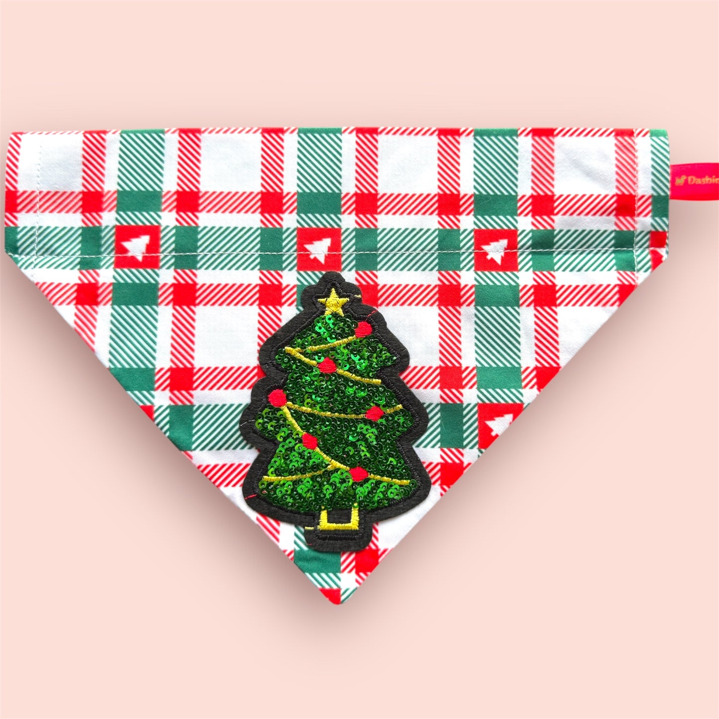 Sequin Christmas tree bandana