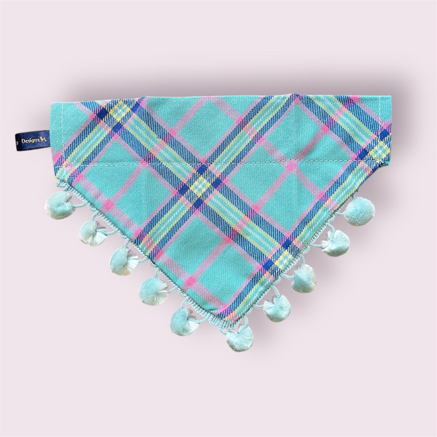 Blue Pom Pom tartan