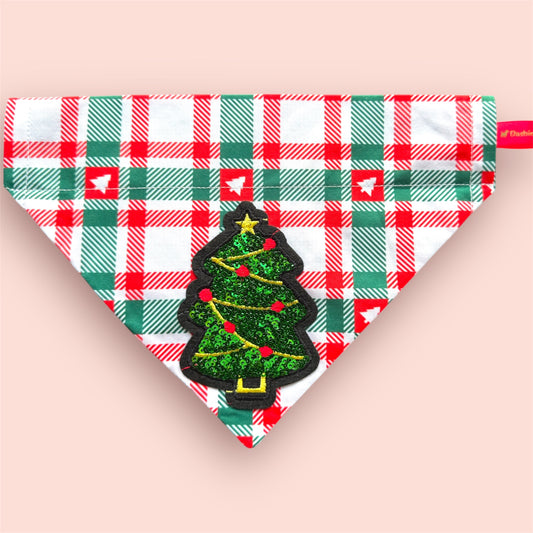 Sequin Christmas tree bandana